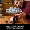 LEGP Space Wars: New Hope Millennium Falcon Building Blocks, Buildable 25th Anniversary Starship Model for Home Décor, 75375