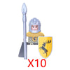 Military Building Blocks Medieval Anime Science Fiction Solider Figures Gifts Weapons Knight Legion Shields Helmet Mini Bricks