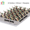 Kids Toys 24pcs/lot WW2 Military Soldier Building Blocks US UK Mini Action Figures Rifles Weapons Toys For Kids Christmas Gifts