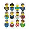 Mini City Action Figures Building Block Girl Driver Teacher Waiter Police Pirate Captain Different Characters Bricks MOC Toys