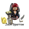 The Caribbean of Pirates Captain Jack Sparrow Gibbs Barbossa Imperial Soldier Bilther Figure Blocks Toys For Children