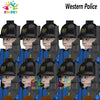 Kids Toys RDR2 Game Character Building Blocks Western Cowboy Police Cartoon Mini Action Figures Toys For Kids Christmas Gifts