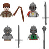 Military Building Blocks Medieval Solider Figures Knights of Jerusalem Crusades The War of Roses Legion War-horse Weapons Shield