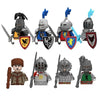 Military Building Blocks Medieval Solider Figures Knights of Jerusalem Crusades The War of Roses Legion War-horse Weapons Shield