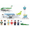 High-tech Avion Cargo Aircraft Rescue Plane Airport Airbus Airplane Model Building Blocks Figures City Brinquedos Creative Toys