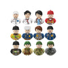 City Characters Action Figures Building Blocks Policeman Teacher Fireman Occupation Mini Figurine Dolls Bricks Set Children Toys