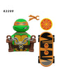 Ninja Turtle Movie Mini Action Figures Bricks Leo Raph Don Weapons Assemble Building Blocks MOC DIY Toys for Children