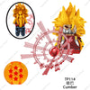 WM2677 2678 Cartoon Dragon Ball Mini Action Figure Doll Building Blocks Anime Characters Goku Super Saiya Birusu Model Toy Gifts