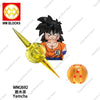 WM2677 2678 Cartoon Dragon Ball Mini Action Figure Doll Building Blocks Anime Characters Goku Super Saiya Birusu Model Toy Gifts