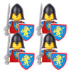 Military Building Blocks Medieval Solider Figures Knights of Jerusalem Crusades The War of Roses Legion War-horse Weapons Shield