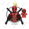 Hot Toys G0175 Movie Cartoon Deadpool Wolverine Gambit Bricks Collection Educational Building Blocks Model Christmas Gifts Toys