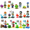 Plants Vs. Zombies Capsule Toys Assembled Building Blocks Puzzle Peashooter Anime Figure Dolls Model Gift For Children