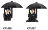 KF1897 WM2575 Wednesday Addams Movies Anime WM Blocks Bricks Mini Action Toy Figures Kids Educational Assemble Toys Dolls Gifts