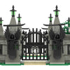 Halloween Haunted House Cemetery Skeleton MOC The Gates of Hell Sence Fence Assemble Building Blocks Friends Game Gift Kids Toys