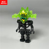 Single Sale MOC Bricks Halloween Luminous Ghost Skeleton Assembly Action Figure Educational Building Blocks Children Toys Gifts