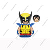 Hot Toys Movie Mini Action Figure Toys Wolverine Lady Deadpool Cowboy Kidpool X-23 Kimiko Human Torch Blade Building Blocks Gift