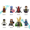 The Latest Revenge Alliance Thor Hulk Mini Building Blocks Spider-Man Batman Action Figure Children's Toys