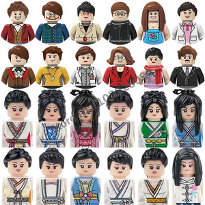 Mini City Action Figures Building Block Girl Driver Teacher Waiter Police Pirate Captain Different Characters Bricks MOC Toys