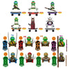 Ninja Turtle Movie Mini Action Figures Bricks Leo Raph Don Weapons Assemble Building Blocks MOC DIY Toys for Children