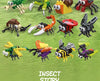 Insect Animals Figures Set Mini Building Blocks Toy Assembly 3d Constructor Micro Bricks Toy For Kids Boys 9 to 12 Year Old Gift