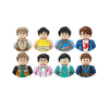 Kids 3D Family Figures Set Building Blocks City Worker Fireman Doctor Dolls Bricks Educational Toys For Children Birthday Gift