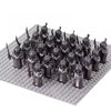 21pcs Medieval Dwarf Warrior Elves Knights lotr and Uruk-hai Orc Rohan Elves Warriors Sodier figures Building Brick Blocks Toys