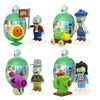 Plants Vs. Zombies Capsule Toys Assembled Building Blocks Puzzle Peashooter Anime Figure Dolls Model Gift For Children