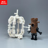 Single Sale MOC Bricks Halloween Luminous Ghost Skeleton Assembly Action Figure Educational Building Blocks Children Toys Gifts