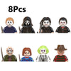 WM6205 Novel Horrible Movie Halloween Pumpkin Vampire Zombies Building Blocks Mini Action Figure Toys