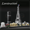 694PCS Arc De Triomphe Eiffel Tower Architecture Pairs Building Blocks 21044 Construction Set Toys Gift For Children Kids