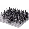 21pcs Medieval Dwarf Warrior Elves Knights lotr and Uruk-hai Orc Rohan Elves Warriors Sodier figures Building Brick Blocks Toys