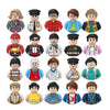 Kids 3D Family Figures Set Building Blocks City Worker Fireman Doctor Dolls Bricks Educational Toys For Children Birthday Gift