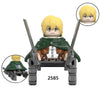 Anime Attack on Titan Wiki Bricks Survey Corps Erem Jaeger Armin Levi Mikasa Mini Action Toy Figures Building Blocks For Kids