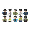 Mini City Action Figures Building Block Girl Driver Teacher Waiter Police Pirate Captain Different Characters Bricks MOC Toys