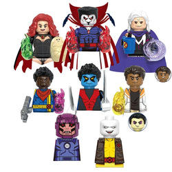 Avengers Anime Professor X Clea Wanda Soldier Boy Mini Action Figures Bricks Building Blocks Assemble Children Party Gifts