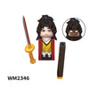 Japanese Anime Demon Slayer Samurai Tanjirou Nezuko Kyoujurou Giyuu Mini Building Blocks Bricks Dolls Action Figure Birthday Toy