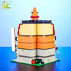 HUIQIBAO Toys MOC City Corner Coffee Shop Architecture Style Street View Micro Building Blocks for Children Construction Bricks