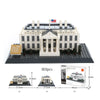 803PCS The White House Of Washington Building Blocks World Famous Architecture Bricks City Street View Toys Gifts For Kids