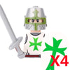 Medieval War Castle Militia American Civil War Soldiers Building Block Figure Soldier Weapon Infantry Knight Blacksmith Toy K147