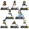 8Pcs/Set Pirates of The Caribbean Building Blocks Jack Sparrow Classic Movie Figures Head Accessories Bricks Toys For children