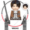 WM6148 Attack on Titan Levi Ackerman Eren Mikasa giant Annie Japanese anime bricks mini action toy figures building blocks Gifts