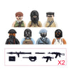 Military Special Forces MOC Building Block SWAT Ghost Commando Figures Police Soldiers Army Gun Weapons Children's Toy Gift B152