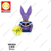 WM2677 2678 Cartoon Dragon Ball Mini Action Figure Doll Building Blocks Anime Characters Goku Super Saiya Birusu Model Toy Gifts