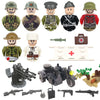 KV2 PanzerVI Sherman Military Tanks US Army Quan Guan WW2 War Weapon Soldier Figure Model Building Block Brick kid Children Toys