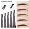 2 in 1 Eyebrow pencil professional Cosmetics makeup for women 5 Colors Waterproof Eyebrow Tattoo brush Long Lasting eyebrow pen