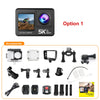 Action Camera 5K 4K60FPS EIS Wi-Fi Dual Screen 170D 2.0 Inch Touch Screen 30M Waterproof Sport Camera With Remote Control