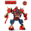 Superhero Iron Spider-Man Set Building Block Spider-Man Motorcycle Action Figure Building Block Children's Toy Gift