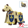 Military Building Blocks Medieval Solider Figures Knights of Jerusalem Crusades The War of Roses Legion War-horse Weapons Shield