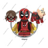 Hot Toys G0175 Movie Cartoon Deadpool Wolverine Gambit Bricks Collection Educational Building Blocks Model Christmas Gifts Toys