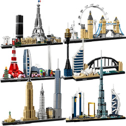 New York London Pairs Dubai Lanmark City Skyline Building Blocks 21052 21044  21028  21034 21032 21027 Construction Bricks Set